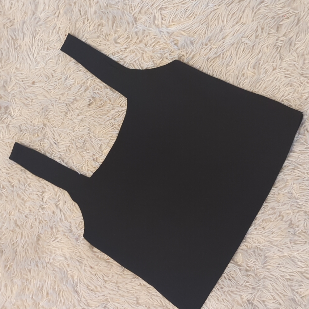 [MANGO] square neck knit tank